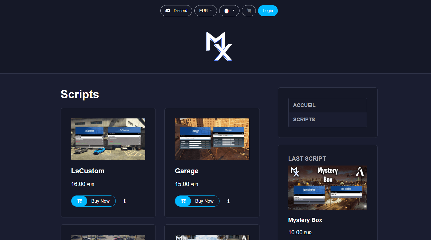 FiveM script store preview